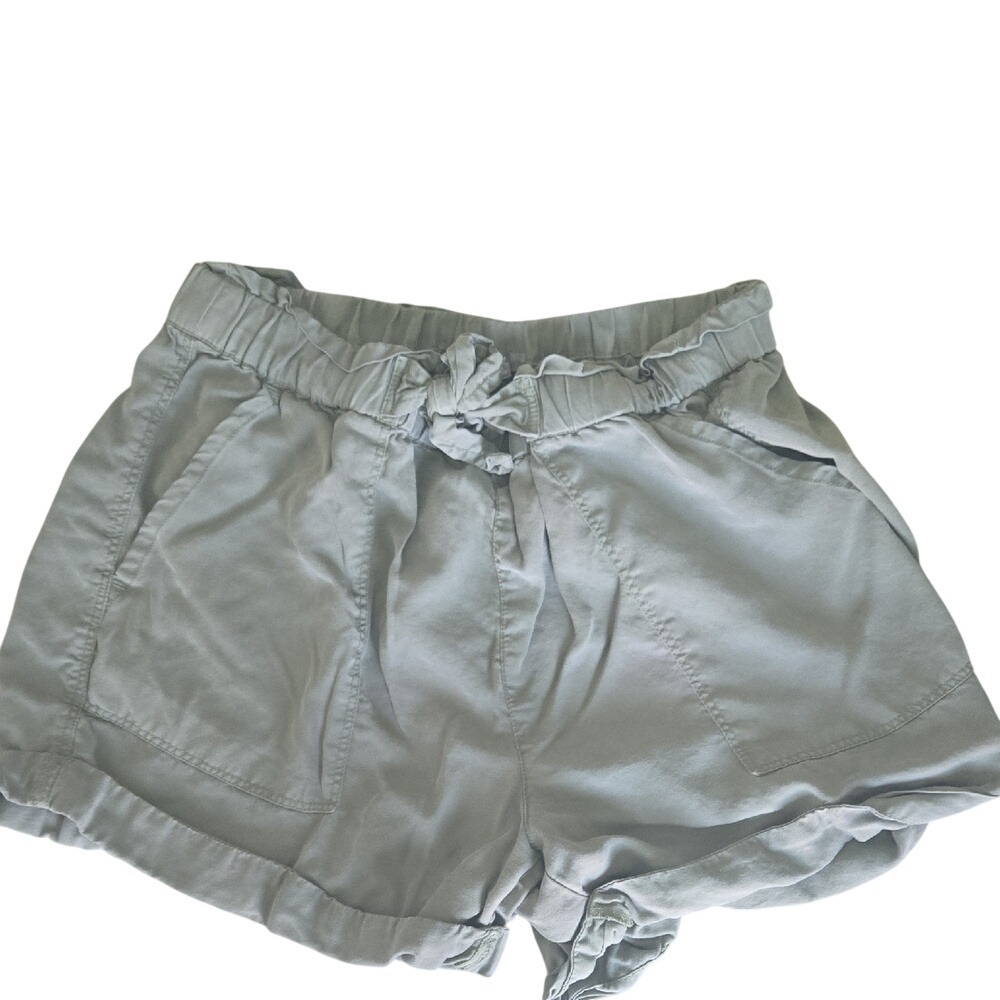 Aerie Sageβ Green Lyocell Paperbag Waist Shorts with Pockets Mens Size M